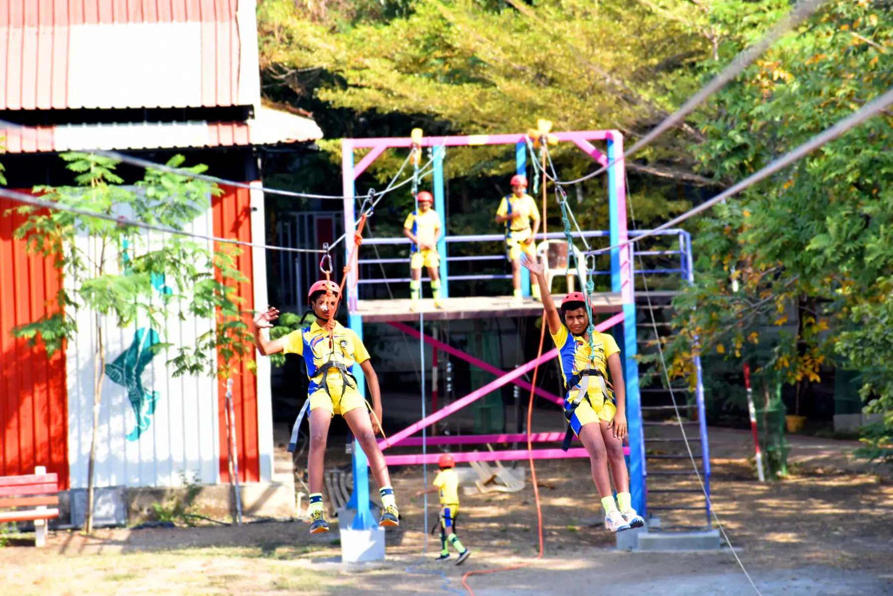 Sahakar Vidya Mandir - Zip Lining
